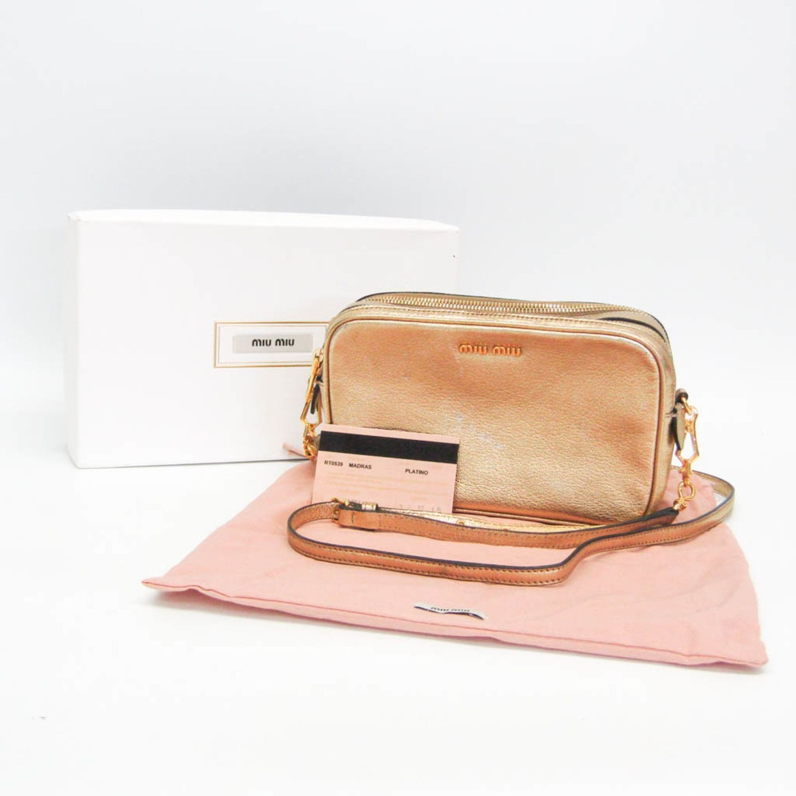 ご購入ページ ミュウミュウ(Miu Miu) マドラス MADRAS RT0539 レディース レザー