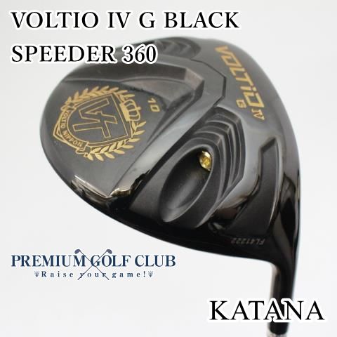 【中古】[Bランク] ドライバー カタナゴルフ VOLTIO IV G BLACK/SPEEDER 360/R/10[7992]