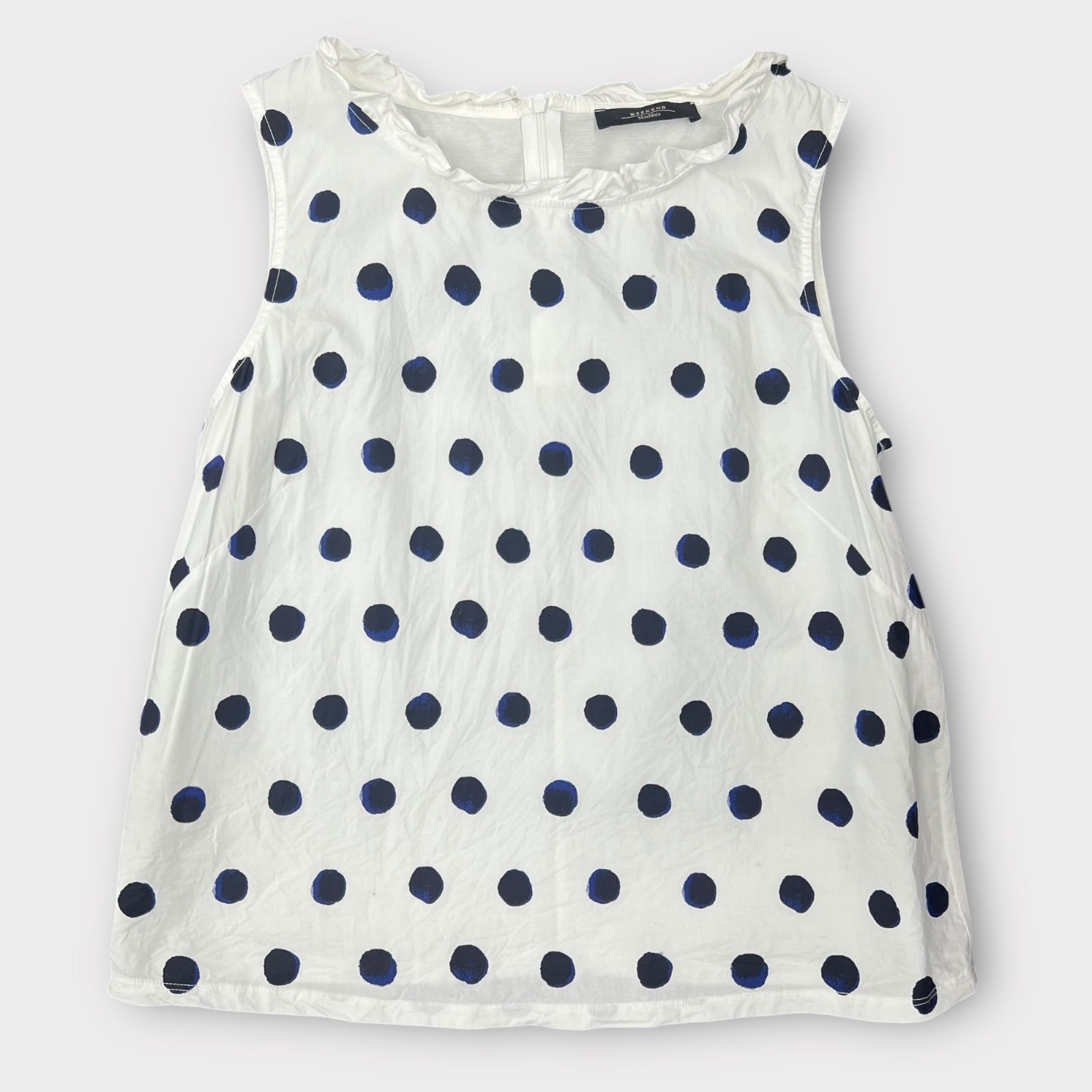 Max Mara Weekend トップス ドット柄 ノースリーブカットソー マックス 