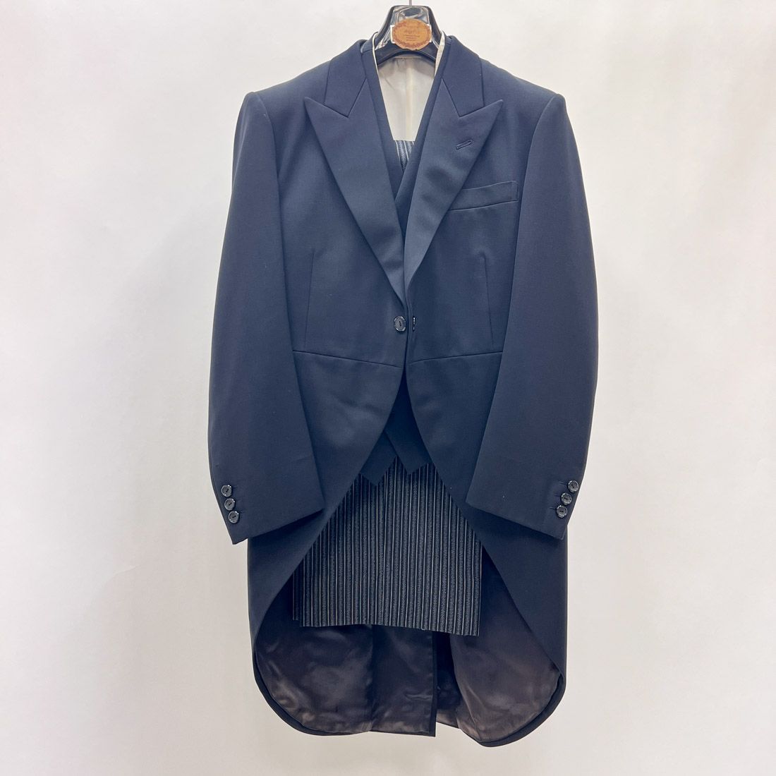 モーニングスーツ 3点セットシミ 使用感あり AB3 MensSuits167