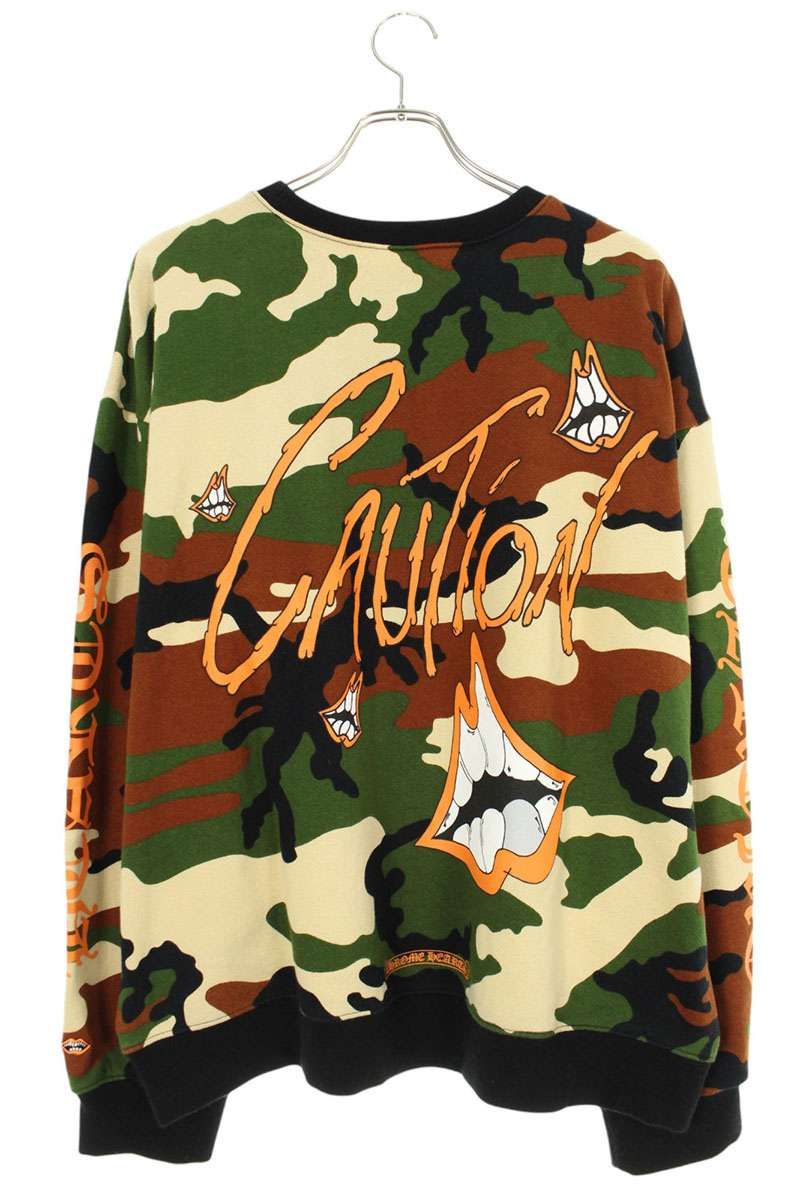クロムハーツ PPO CAUTION SWTSHRT MATTY BOY プリントカモフラ