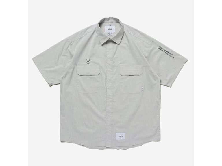 【最安値セール】20SS DESCENDANT ディセンダント STROKE TEXTILE SS SHIRT 半袖 シャツ 3 Lサイズ