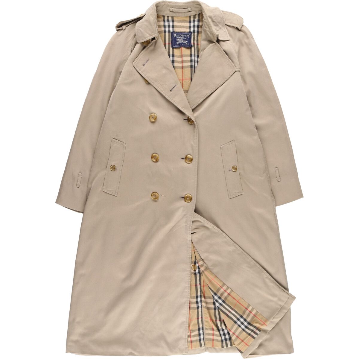 バーバリー Burberrys' トレンチコート ロング 古着 ヴィンテージ BURBERRY - 古着 80's/80年代 ヴィンテージ バーバリーズ