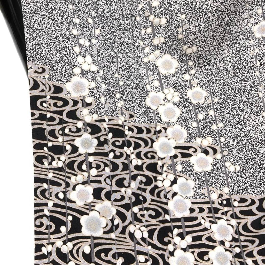 未着用　訪問着　たたき染　金彩　観世水　梅花　着物　052a d 未着用 訪問着 たたき染 金彩 観世水 梅花 着物 052a d - メルカリ