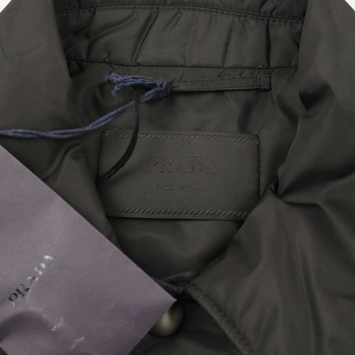 PRADA プラダ 20AW RE-NYLON ロゴプレートナイロンコーチジャケット 
