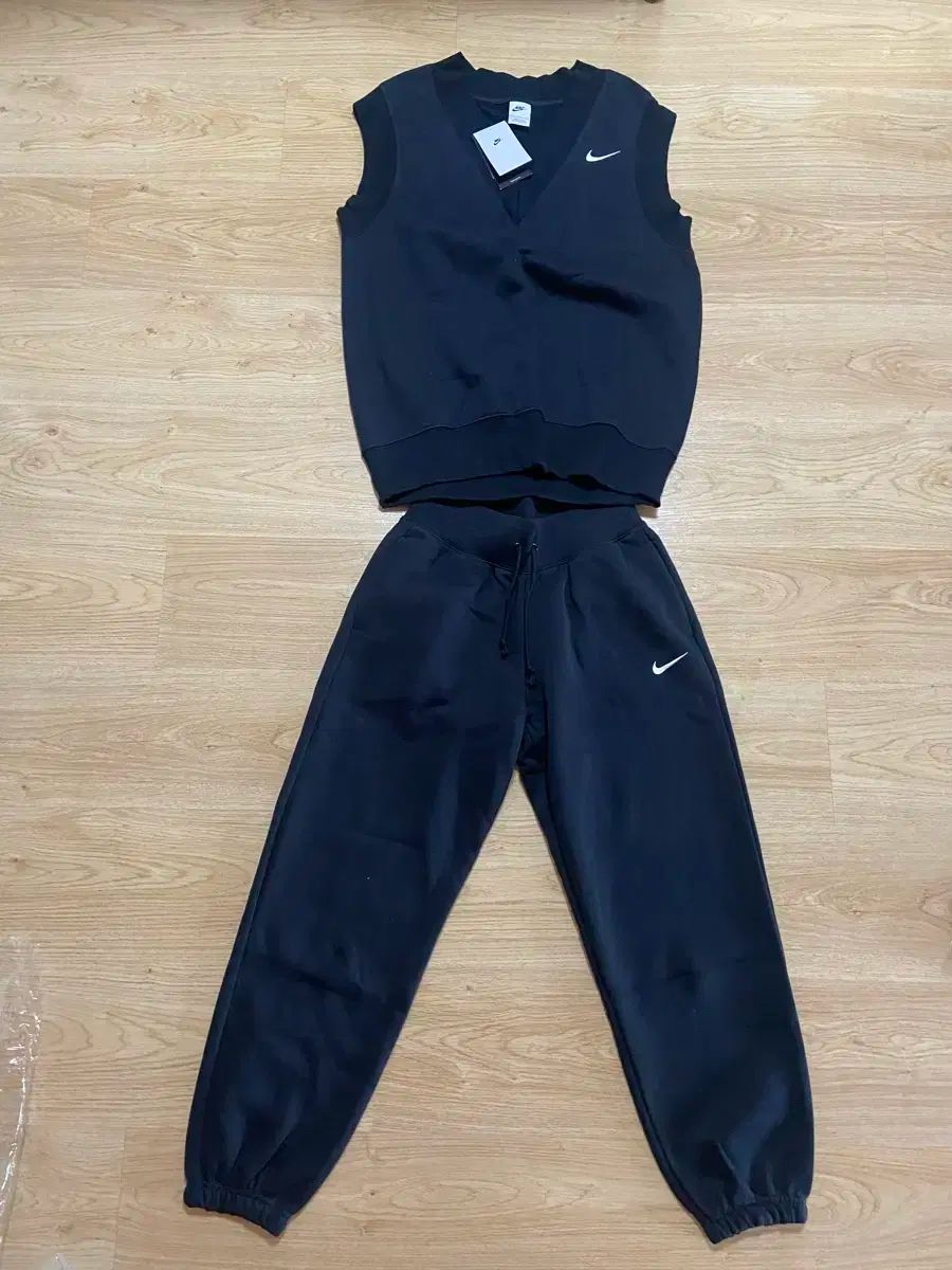 NIKE 正規品 起毛 ベスト ジョガーパンツ セット オーバーサイズ S サイズ