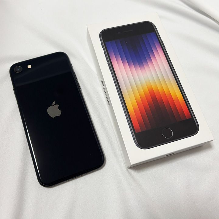 SIMフリー】Apple iPhone SE 第3世代 64GB ミッドナイト MMYC3J/A 
