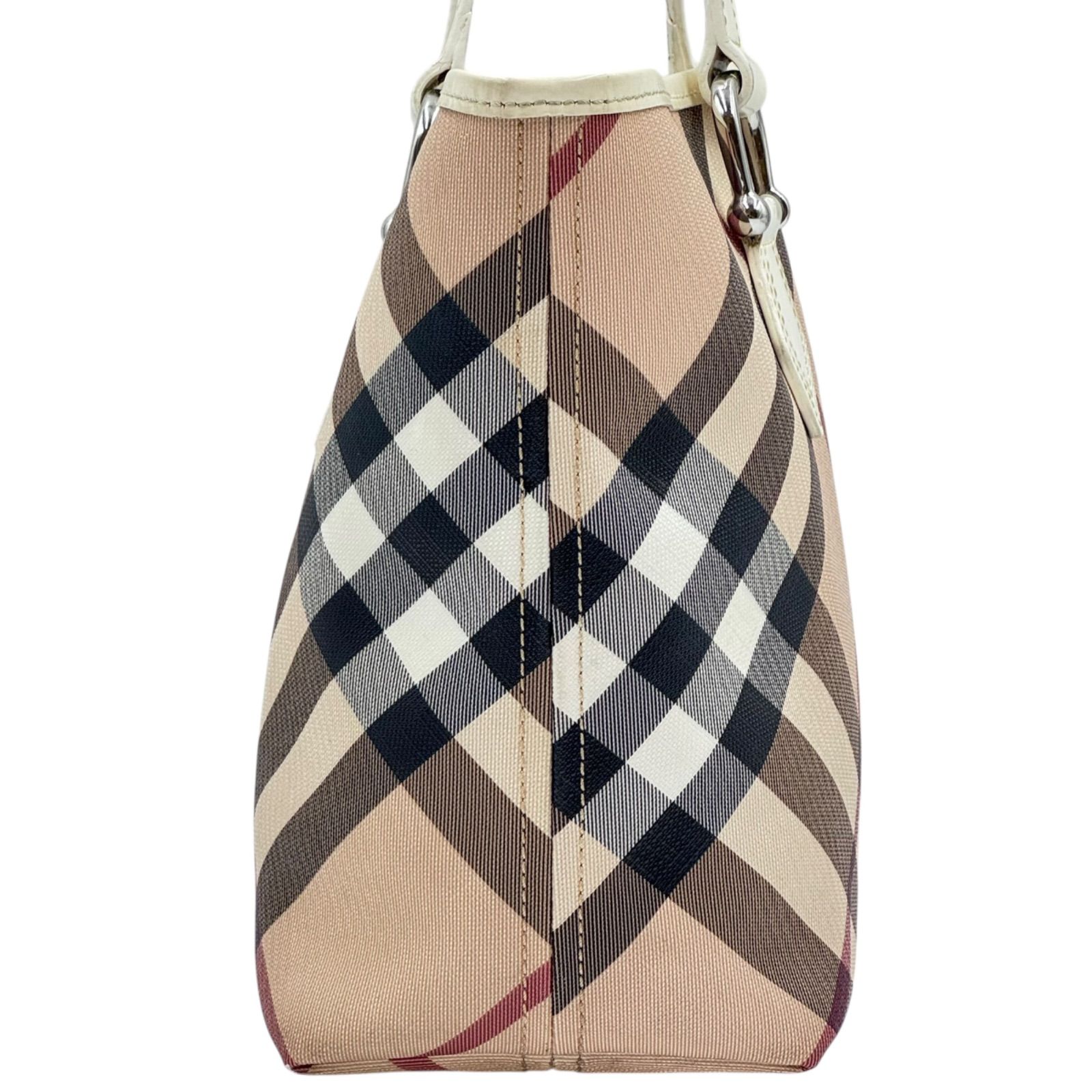 BURBERRY バーバリー トートバッグ 肩掛けバッグ ノヴァチェック PVC