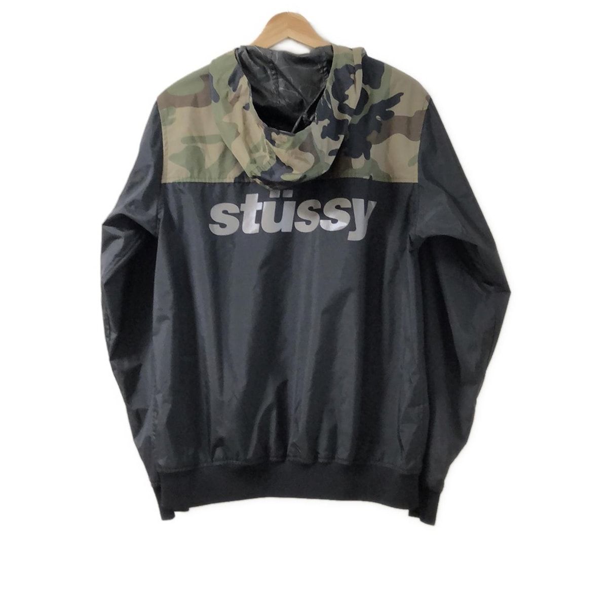 stussy ブルゾン Mサイズ STUSSY(ステューシー) 00's logo track blouson ロゴ刺繍