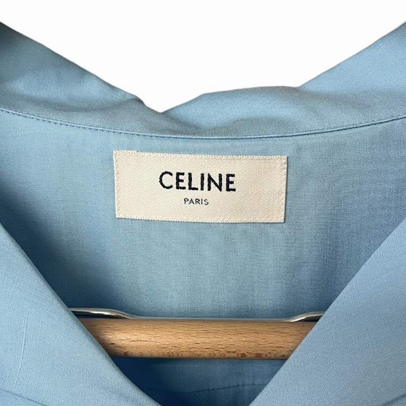 未使用品 セリーヌ CELINE 21SS ルーズボーリングシャツ Loose Bowling