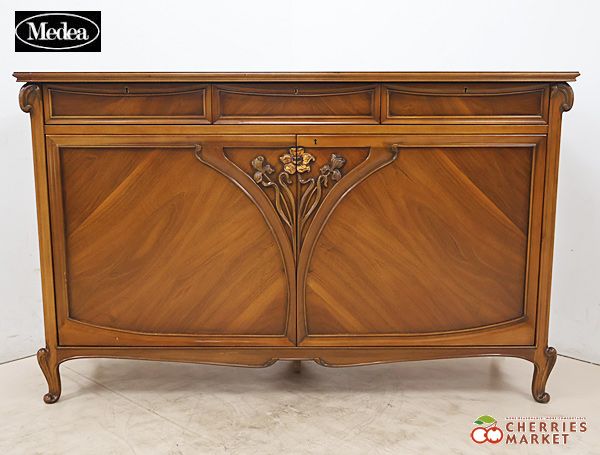 Medea メデア イタリア IDC大塚家具 ART940 サイドボード キャビネット 収納 リビングボード アール ヌーボー 160万