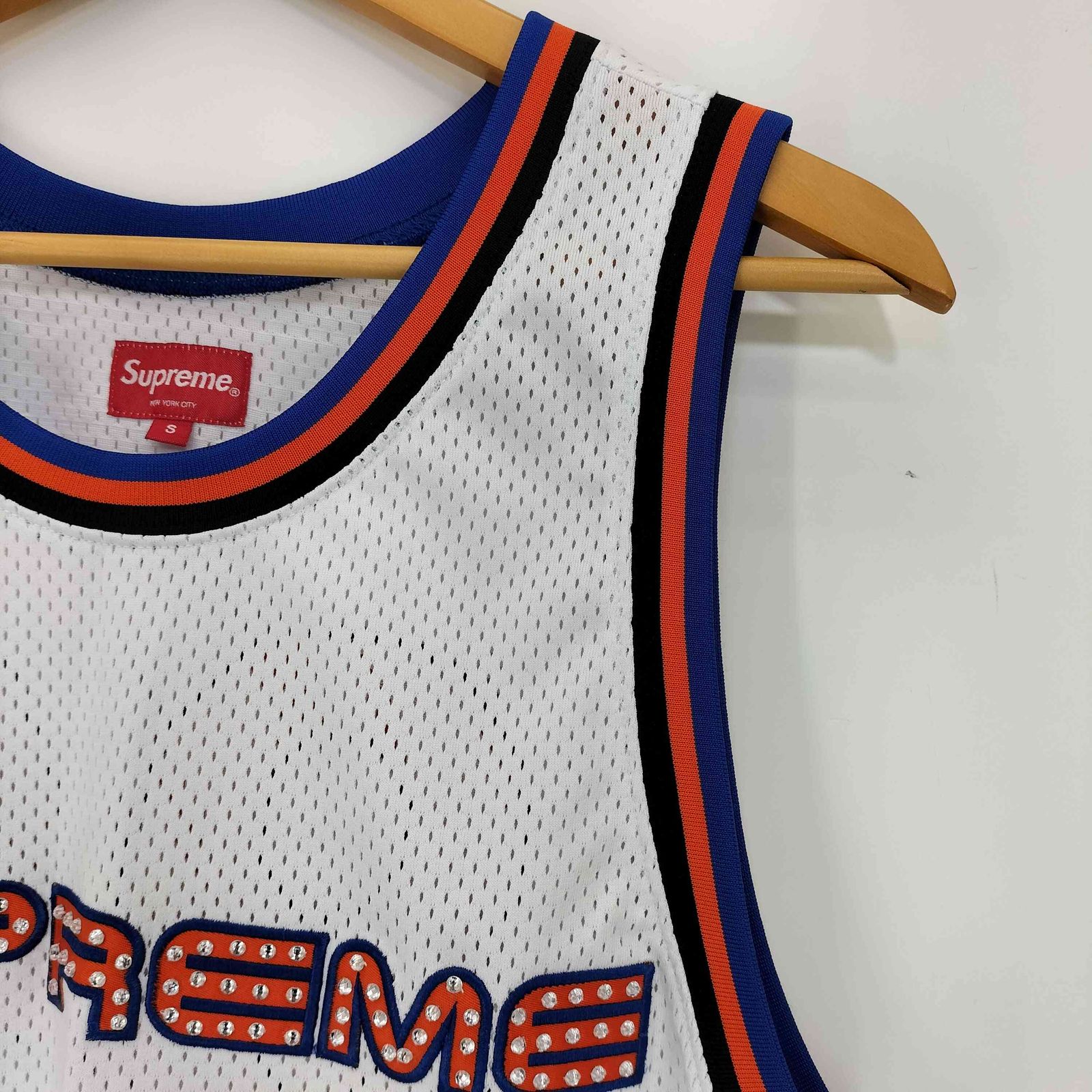 ウェア SUPREME 19SS Rhinestone Basketball Supreme Rhinestone Basketball Jersey (SS19) - $110