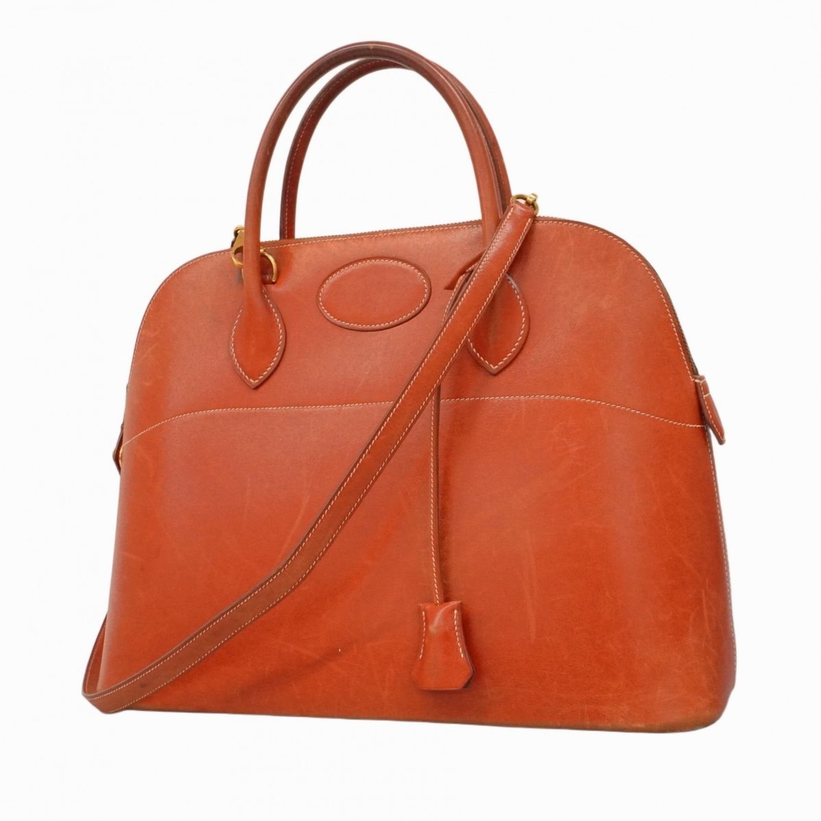 エルメス Hermes エルメス ハンドバッグ ボリード35 ボックスカーフ サンギーヌ ○Z刻印レディース