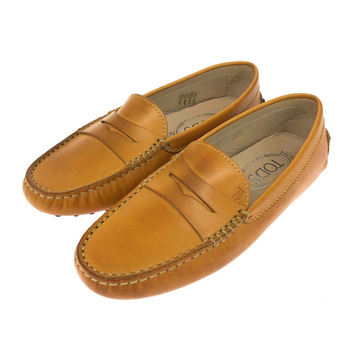 TOD'S トッズ ドライビングシューズ 表記サイズ:34 1/2 レザー