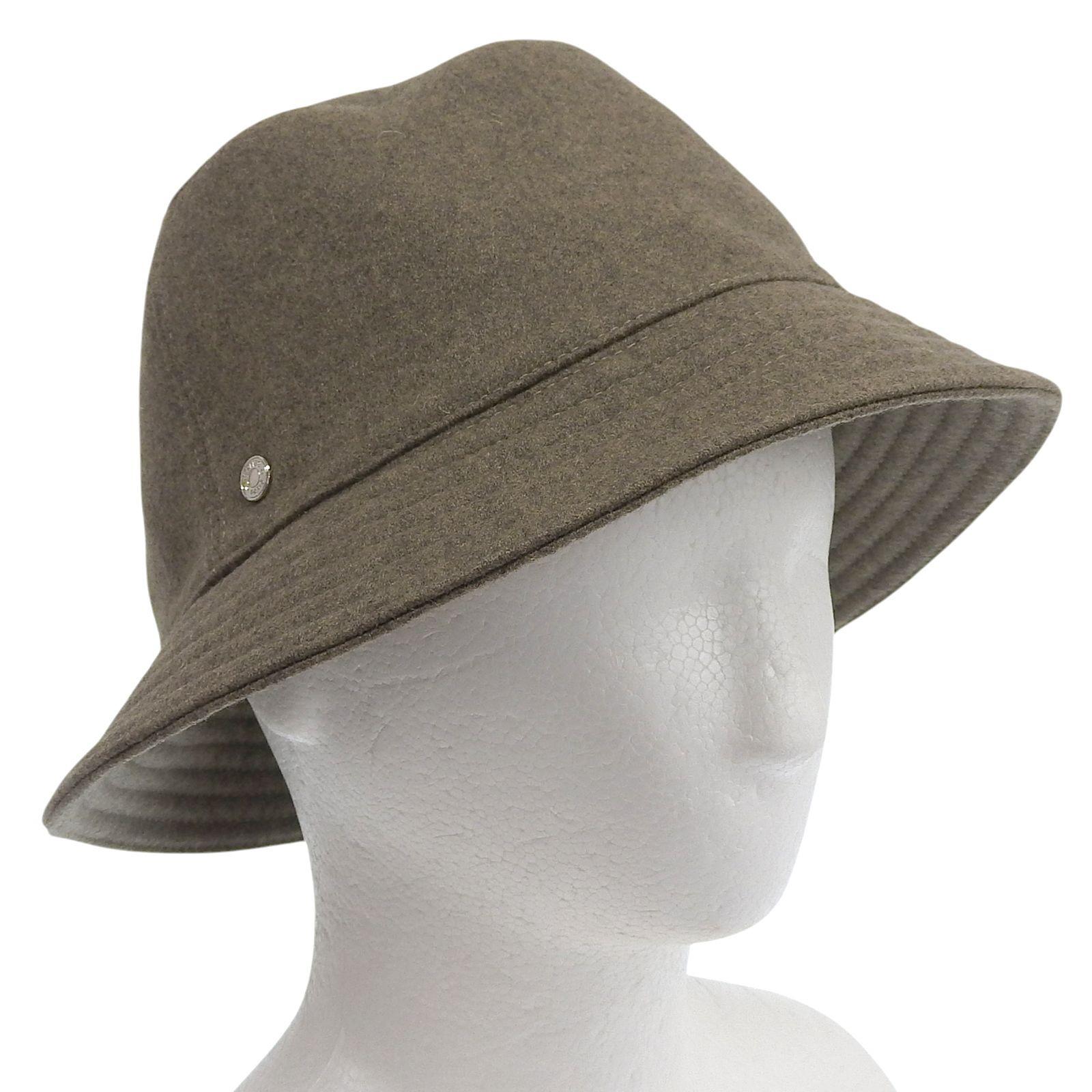 極美品△HERMES エルメス カシミヤ100％ セリエボタン バケット