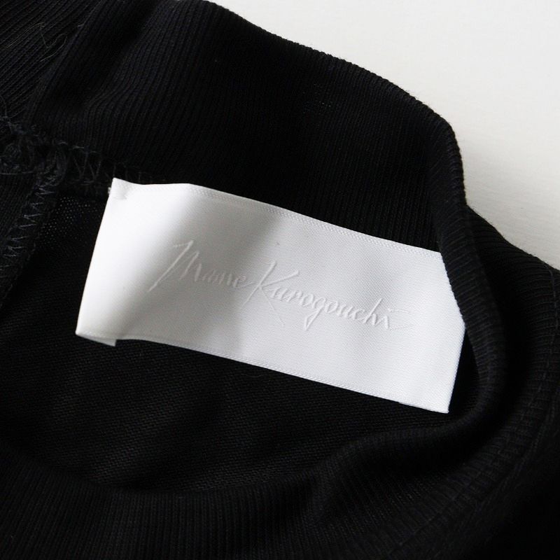 人気 2025SS マメクロゴウチ Mame Kurogouchi Cotton Jersey Dress コットン ジャージー ドレス 2｜ブラック ワンピース 2400014615241 USTAUSTRALIA_COM_AU