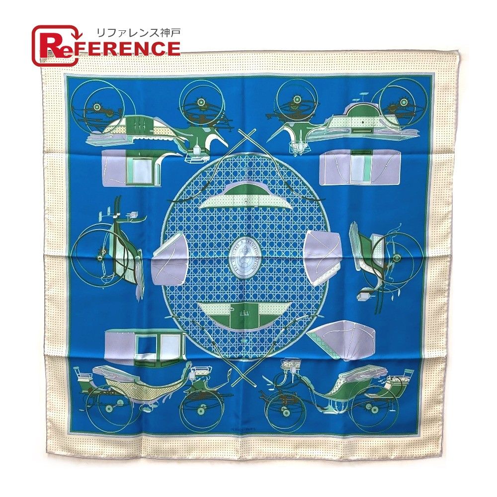 HERMES　エルメス　カレ90　LA PERRIERE　馬車　スカーフ　シルク HERMES (エルメス) カレ 90 シルク スカーフ / LA PERRIERE 馬車
