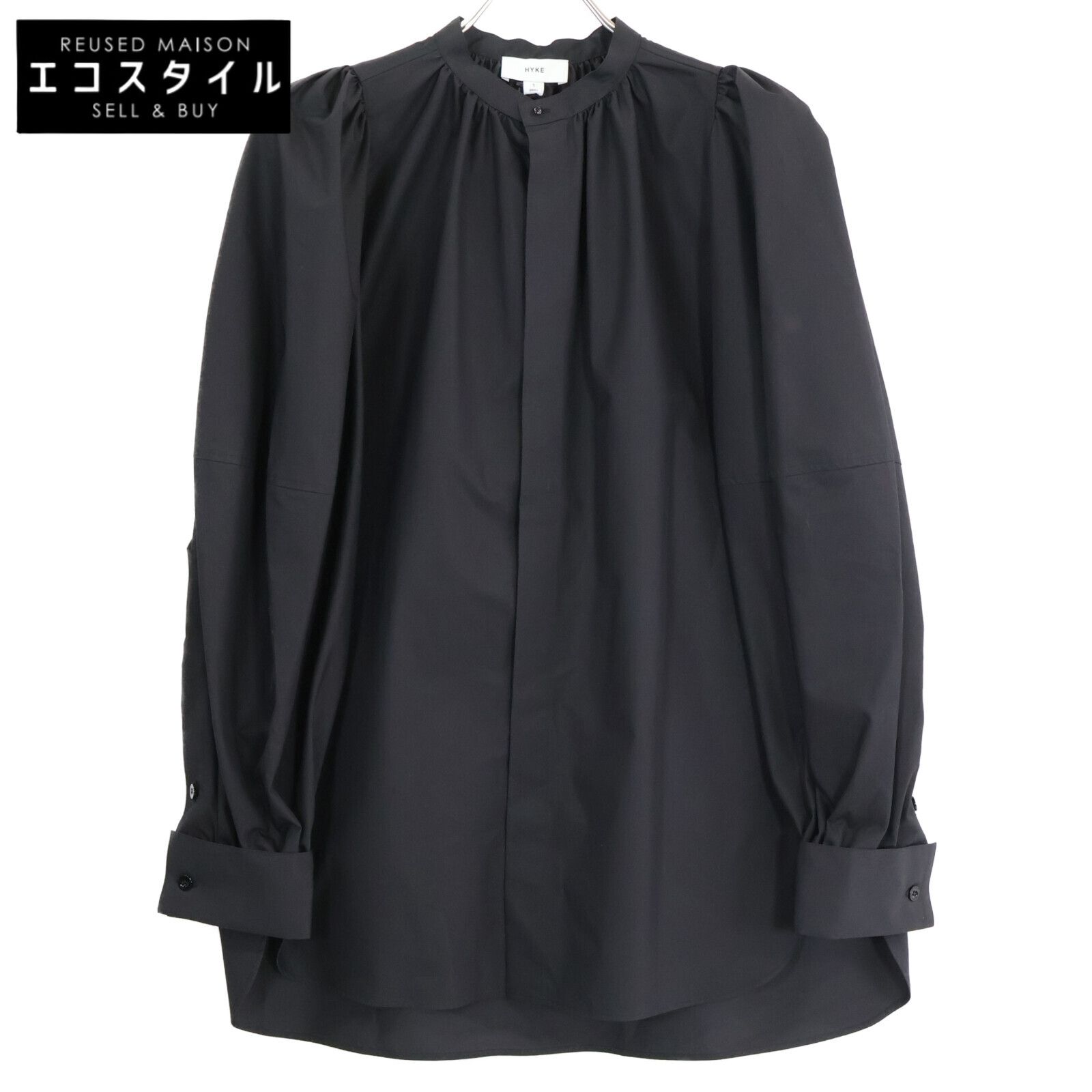 HYKE ハイク |23年製 15203-0101 T|C BALLOON SLEEVE BLOUSE バルーンスリーブ ブラウス| 1