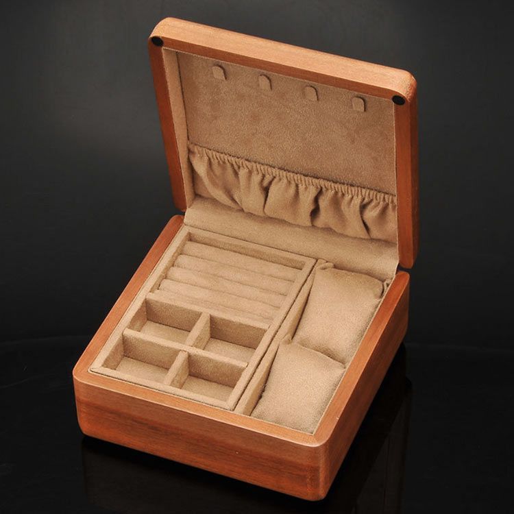 アクセサリーケース 携帯便利 小型 木製 メンズ ジュエス