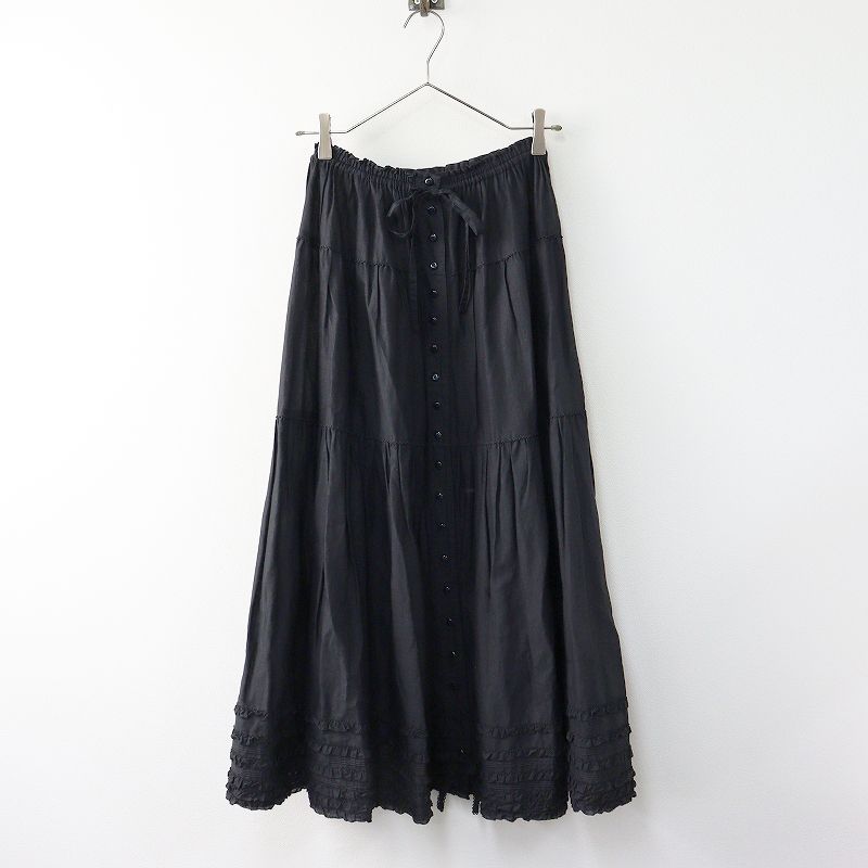 美品 ピンクハウス PINK HOUSE ピコフリルローンティアードスカート