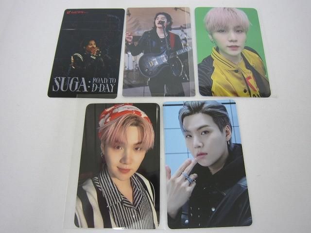 BTS smar 公式 トレカ シュガ 5枚 中古品 韓流 防弾少年団 BTS BTS SUGA トレカ ディフェスタ