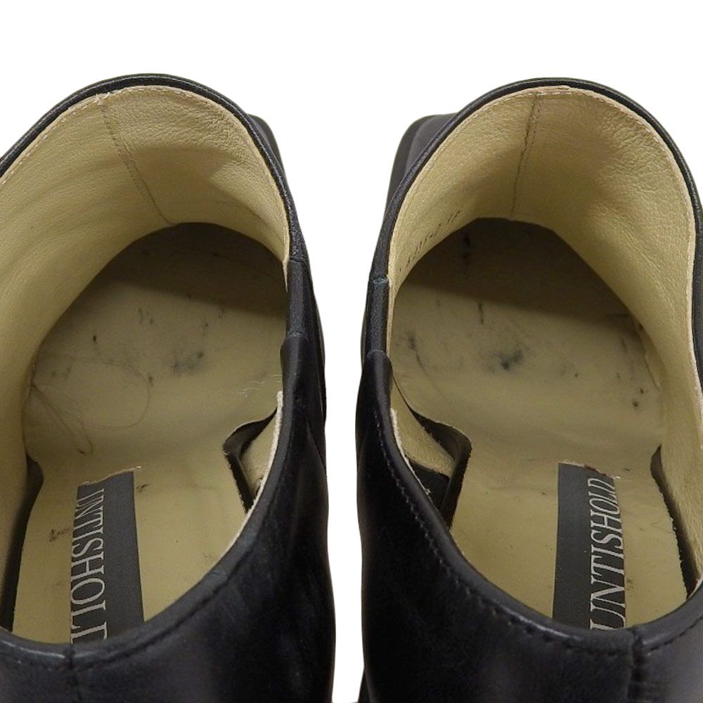 靴 UNTISHOLD 38 中古・古着通販】UNTISHOLD (アンチショルド) スクエアトゥ