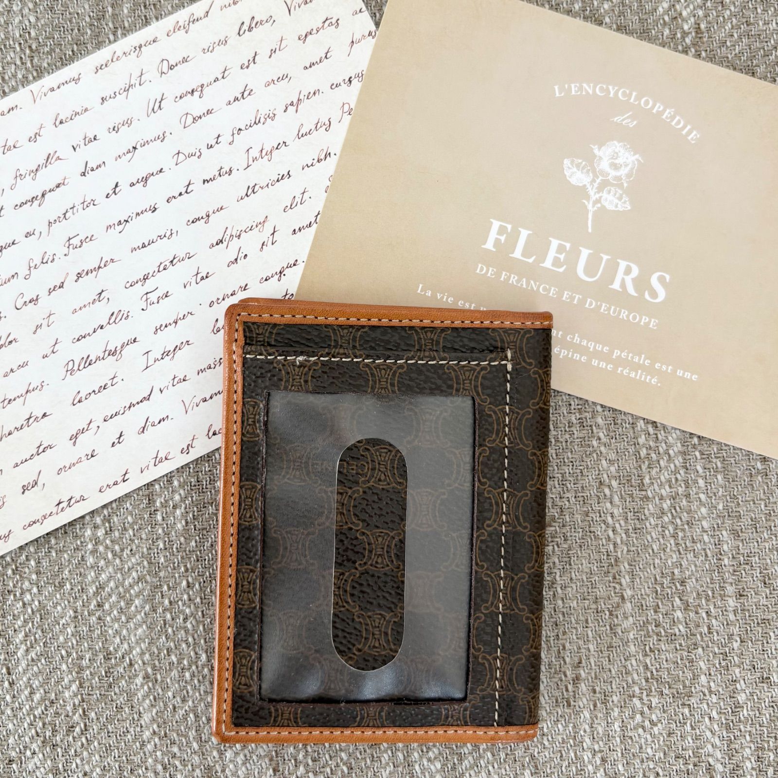 ✨新品未使用✨　CELINE ミニ財布　マカダム　トリオンフ　がま口　プレート ✨新品未使用✨ CELINE ミニ財布 マカダム トリオンフ がま口 プレート