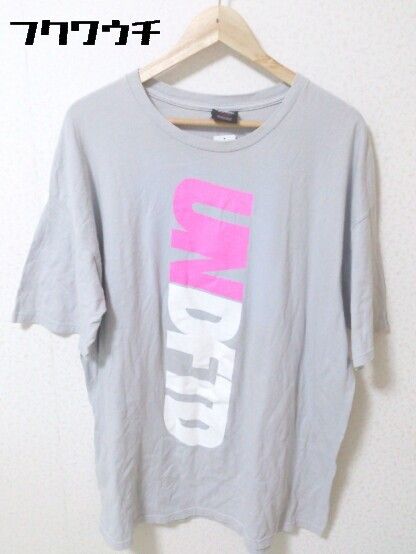 UNDEFEATED アンディフィーテッド 半袖 プリント Tシャツ カットソー XLサイズ グレー系 メンズ  【1002798995390】