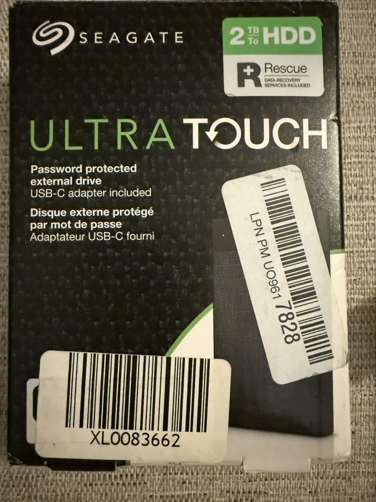 Seagate 2TB ウルトラ タッチ ユニバーサル B-C 互換ハード ドライブ