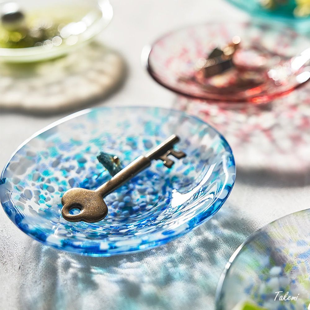 ギヤマン アンティークガラス 小皿 豆皿 5枚 ギヤマン アンティークガラス 小皿 豆皿 5枚 ギヤマン アンティーク