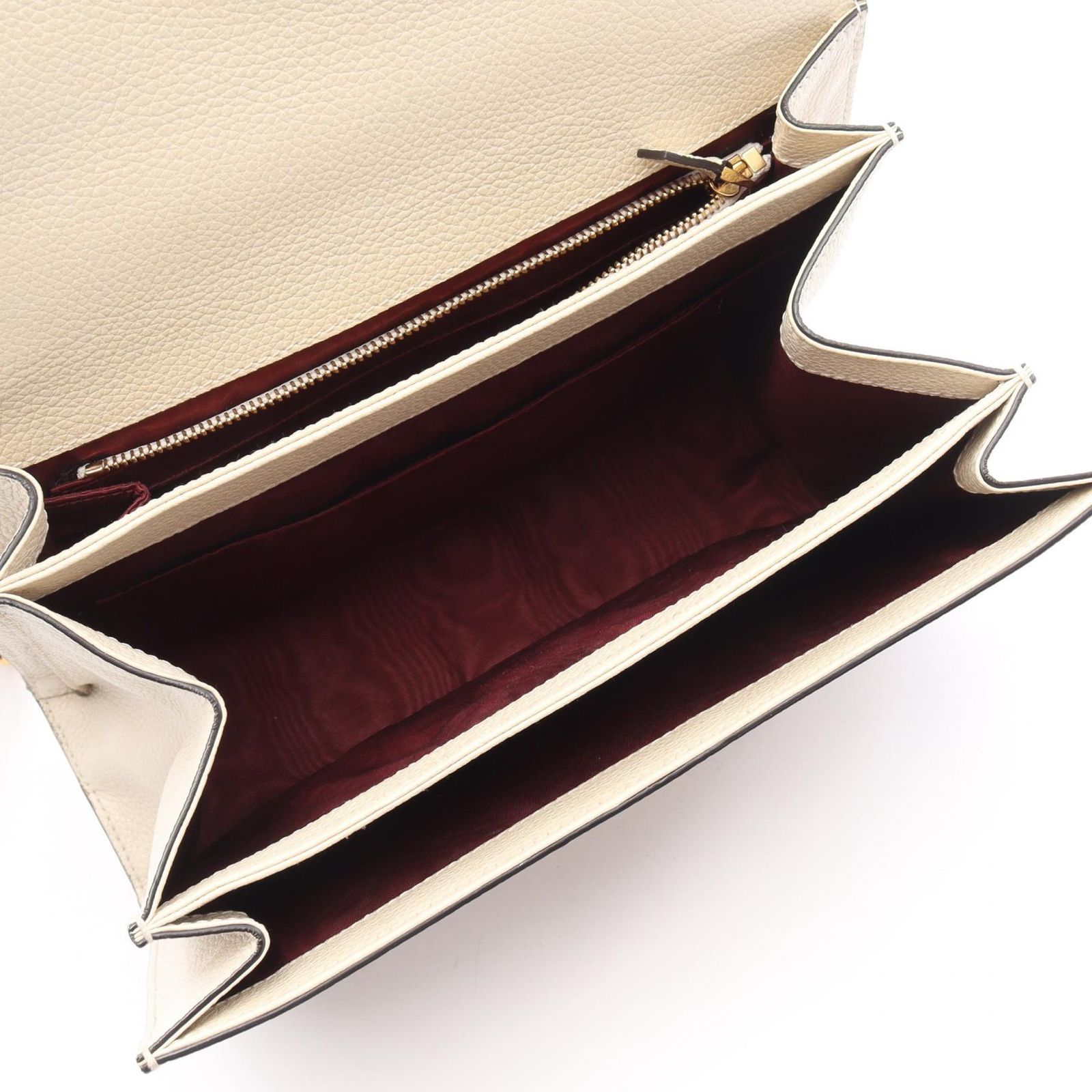 グッチ GUCCI ショルダーバッグ ズゥミ 576388 アイボリー レザー ズゥミ ショルダーバッグ レディース Used B DECORATOM_COM_BR