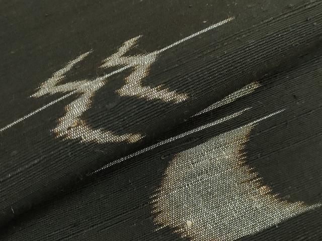 平和屋本店□極上 国指定重要無形文化財 本場久米島紬 手織 九寸名古屋  