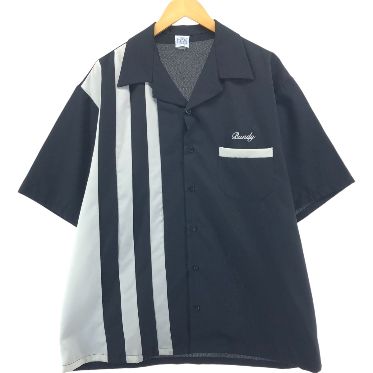 古着 90年代 TUTTI オープンカラー ボウリングシャツ USA製 メンズXXL 
