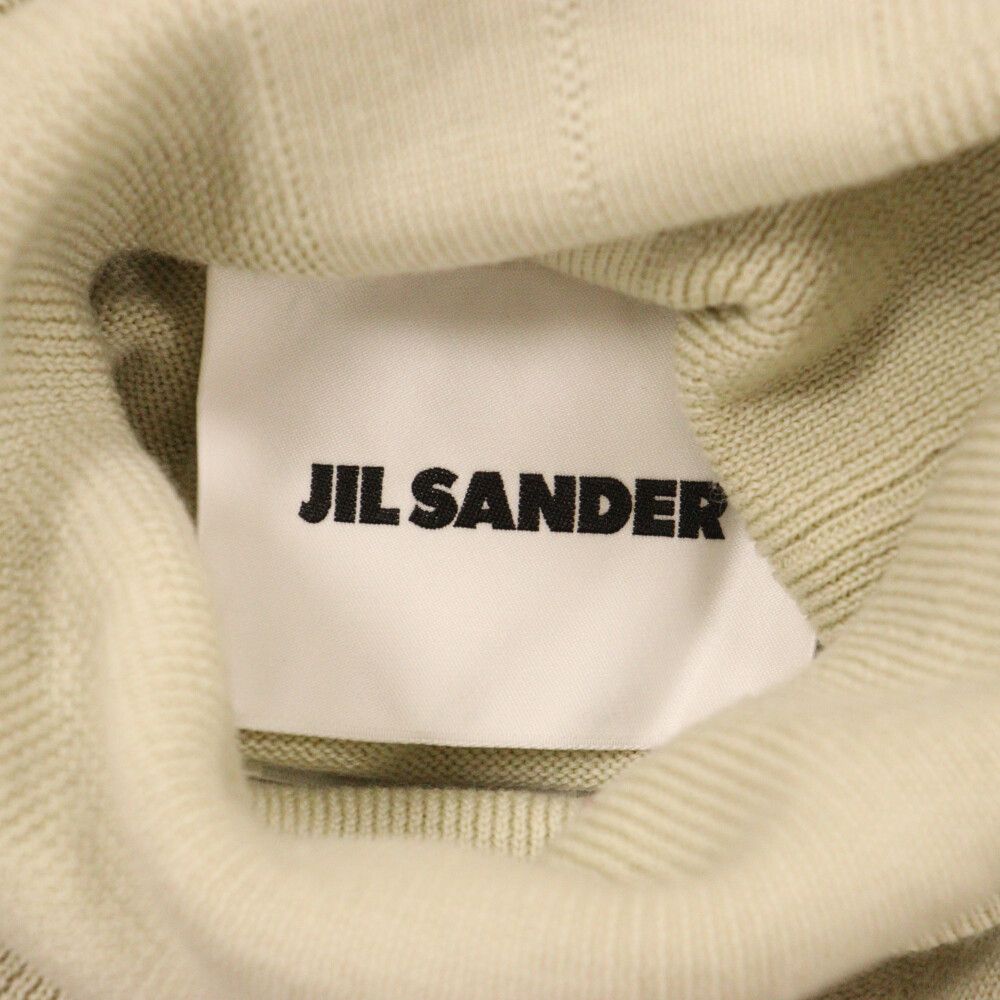 JIL SANDER ジルサンダー J23GP0001　21-22AW ハイネックニット ブラック size50 【中目黒b09】 JIL SANDER(ジルサンダー) ⁄ ニット・セーター(薄手)⁄48⁄ウール⁄WHT