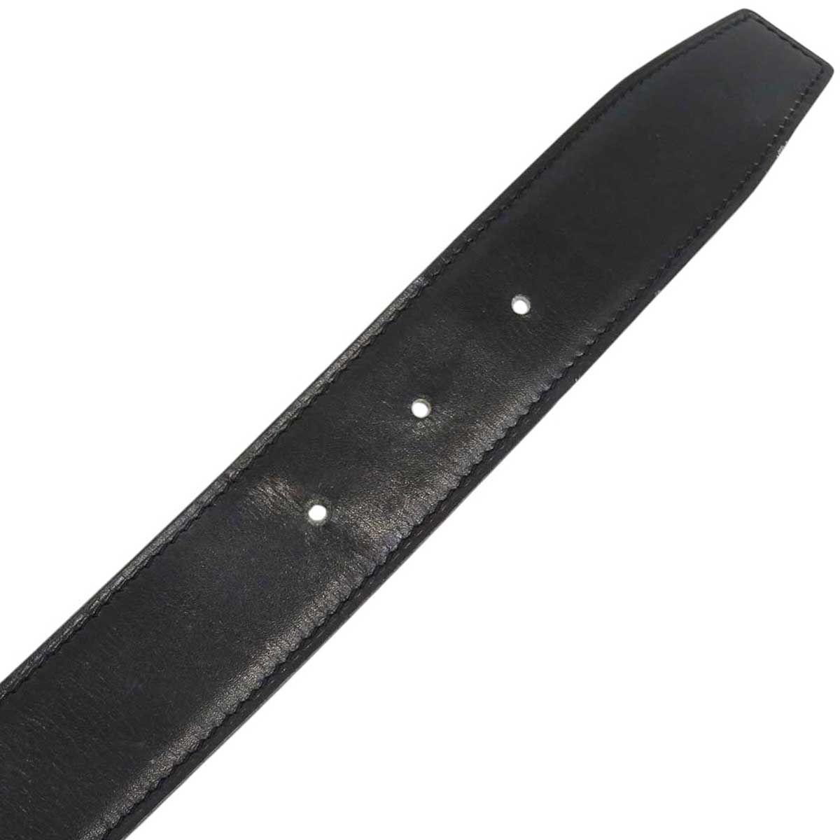 エルメス H バックル リバーシブルベルト 32MM 80 メタル レザー