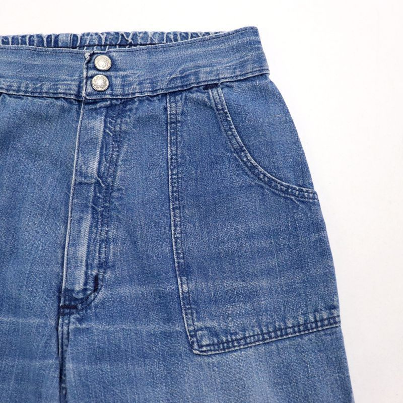 70s vintage J.C.Penney ベイカータイプ フレア デニムパンツ メンズ L