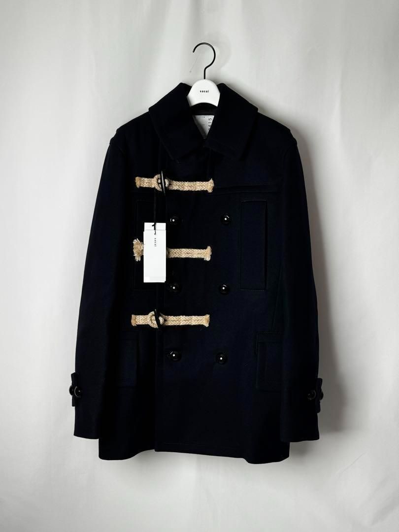 定価21万 Sacai Wool Melton Jacket コート サイズ3