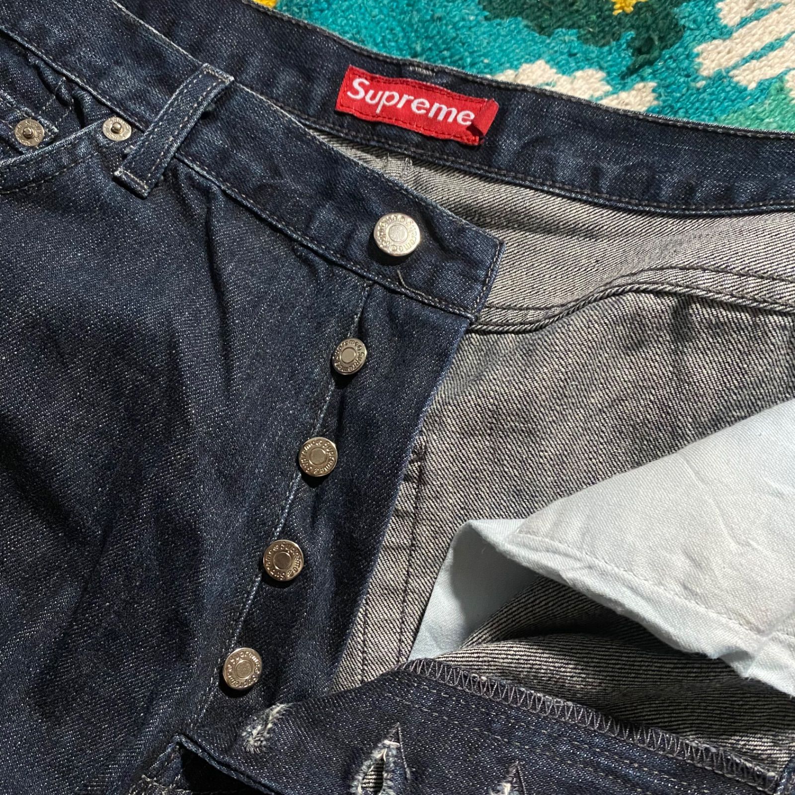 old supreme 初期 紙タグ USA製 デニムパンツ - atlacasaazul.com