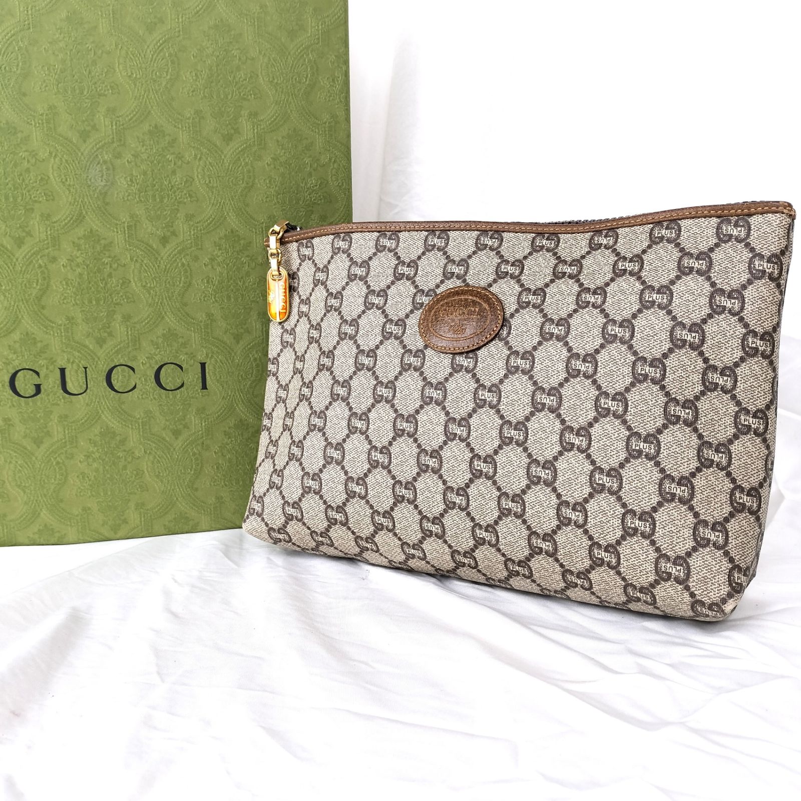 GUCCI PLUS オールドグッチ　クラッチバッグ ヴィンテージ 80s✨ヴィンテージの輝き】 GUCCI グッチ オールドグッチ