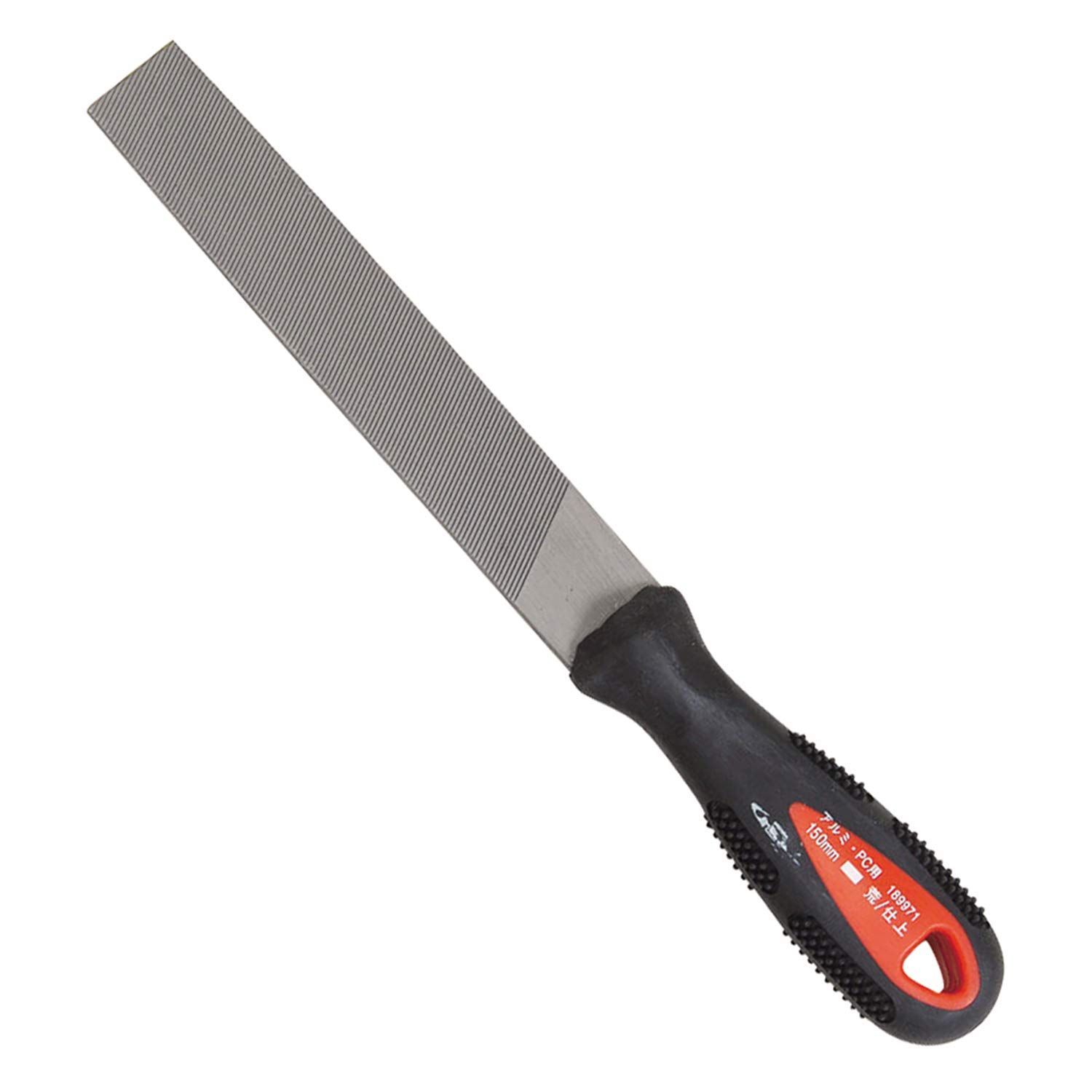 【数量限定】ワイド 荒/仕上げ アルミ・プラスチック用ヤスリ 150mm SK11 平
