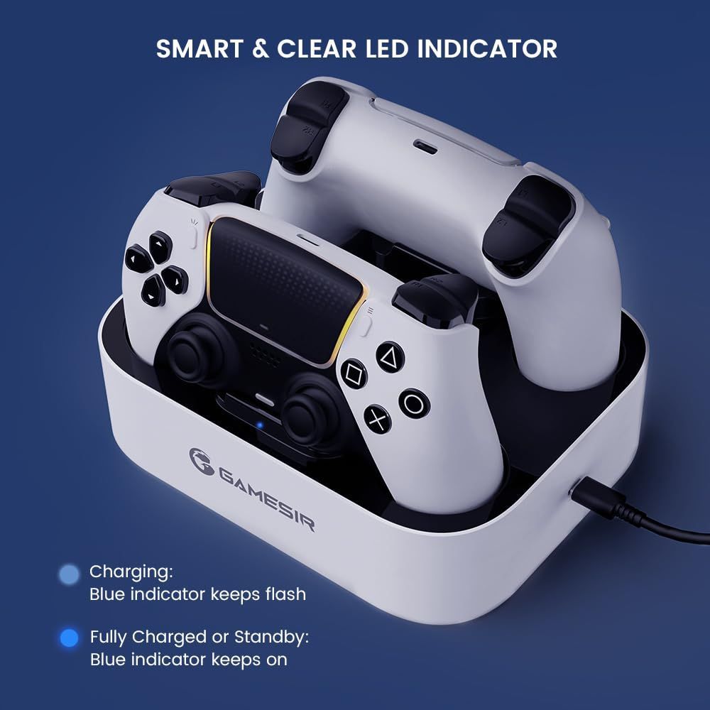 新着商品】P5充電器 プレステ5コントローラーに対応 2台同時充電