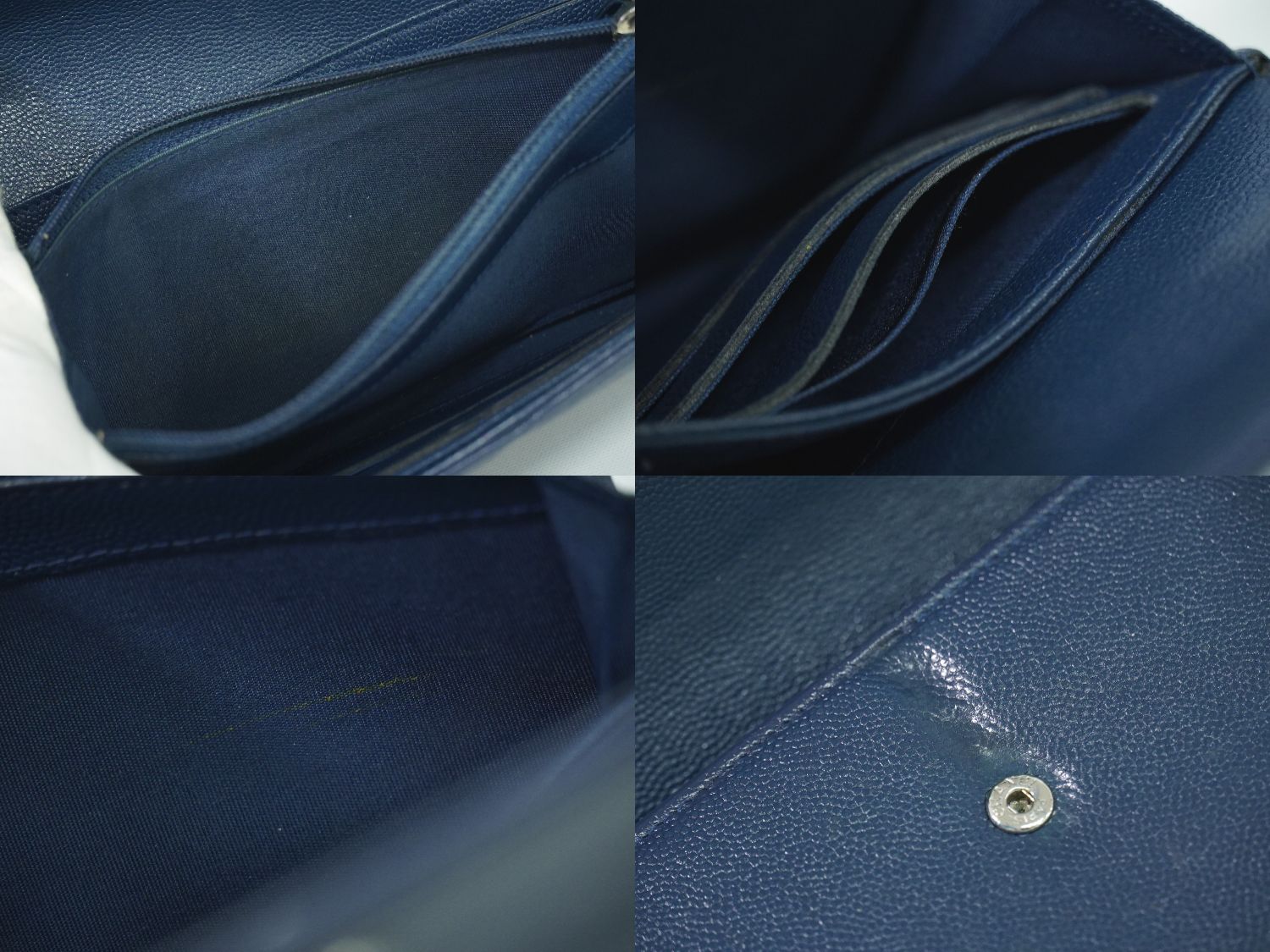 本物 CHANEL シャネル ココマーク 長財布 ロングウォレット キャビア  