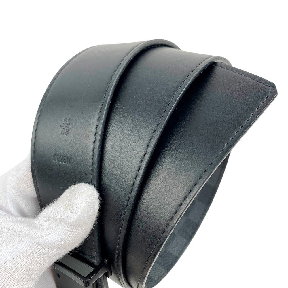 □美品□ ルイヴィトン LV サンチュール ベルト ダミエ グラフィット  