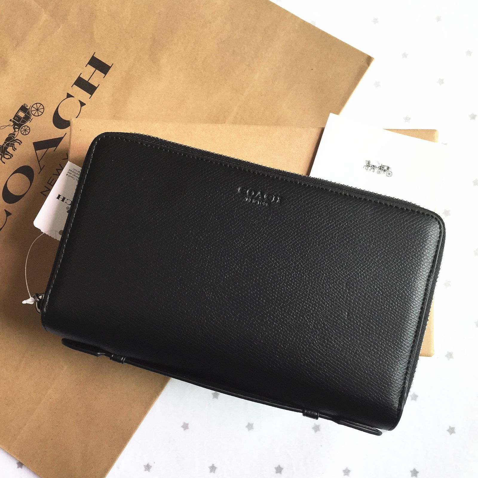 セールCOACH/コーチ長財布 ダブルジップ F93509 セカンドバッグ