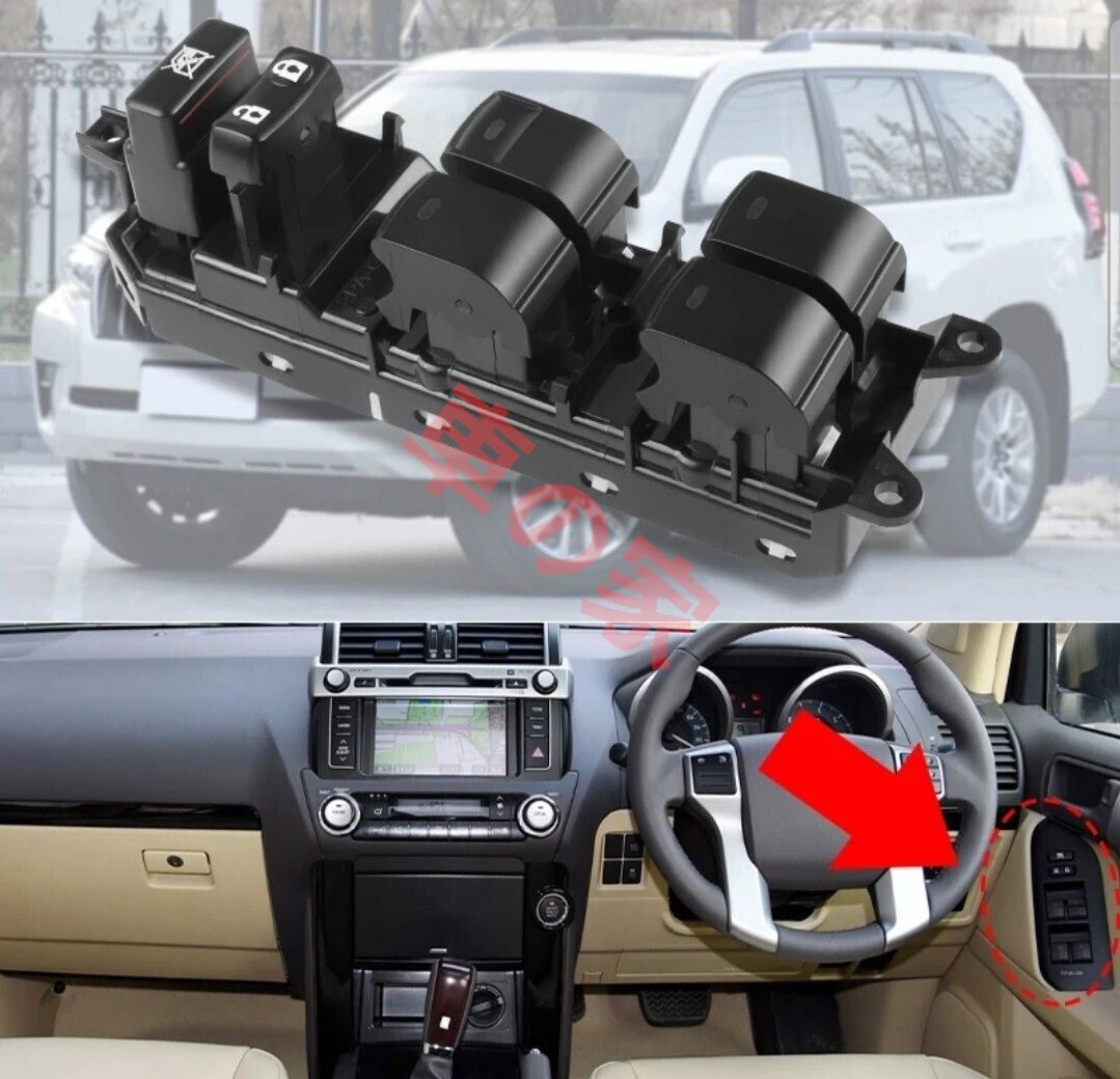 トヨタ パワー ウインドウスイッチ アルファード アリオン カムリ カローラ クラウン ランクル プリウス 適合品番84040-33080