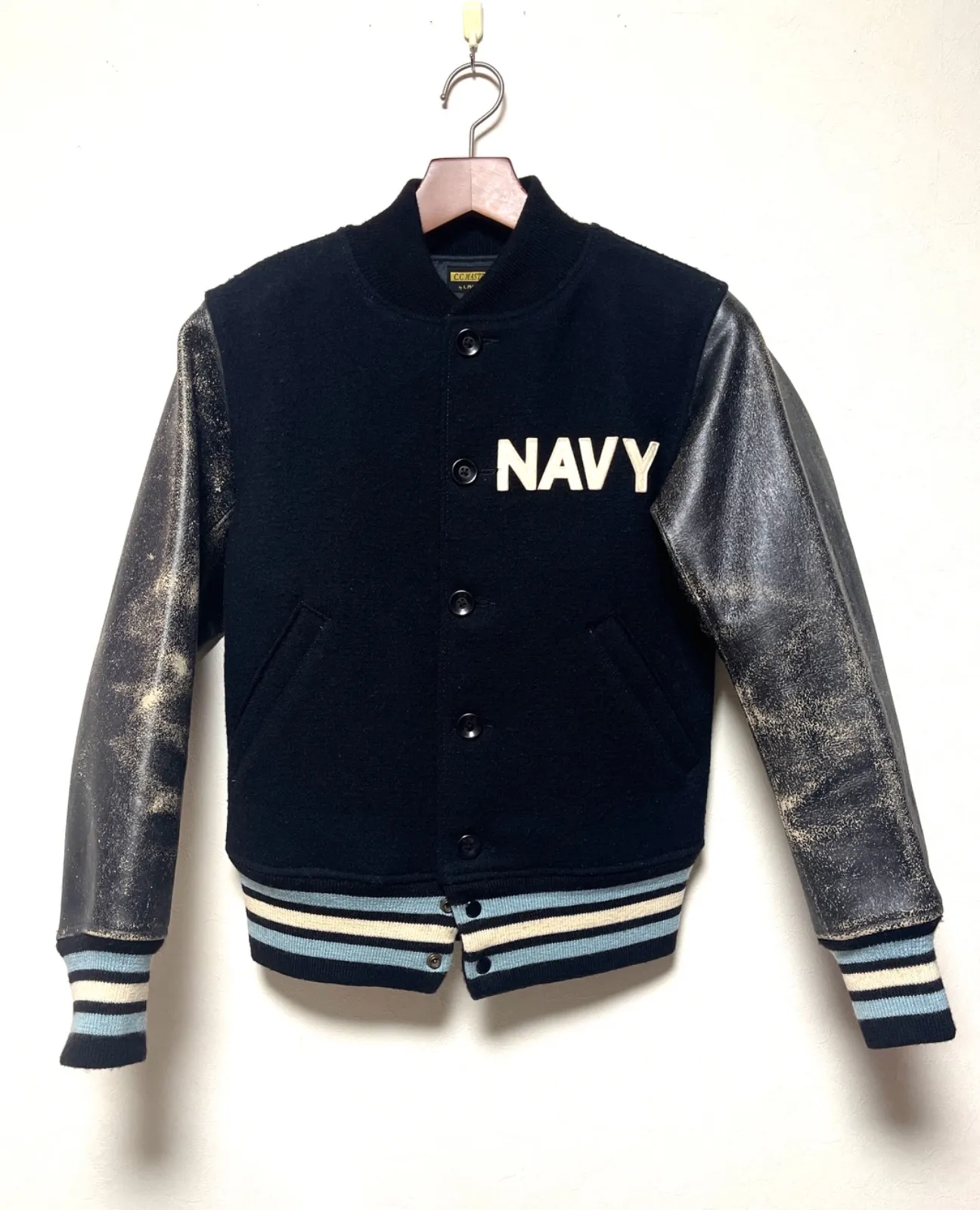 Pherrow's スタジャン 袖革 アワードジャケット　フェローズ　サイズ36 Pherrow's フェローズ 'SPACE EXPLORE'アワードジャケット EASY