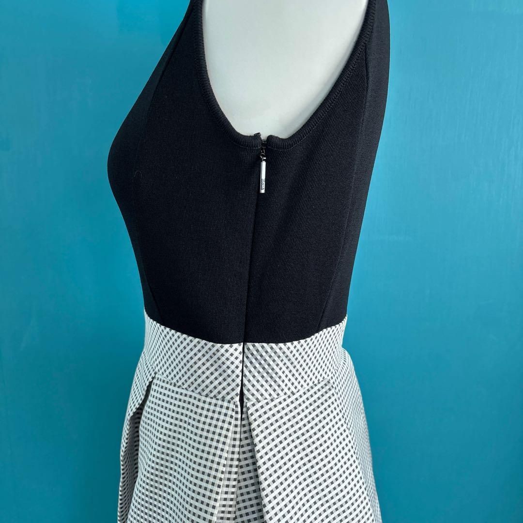 ワンピース黒白チェック