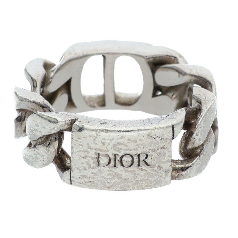 ディオール CD ICON CDアイコンチェーンシルバーリング メンズ S 16号 WWW_SHINETEETH_COM