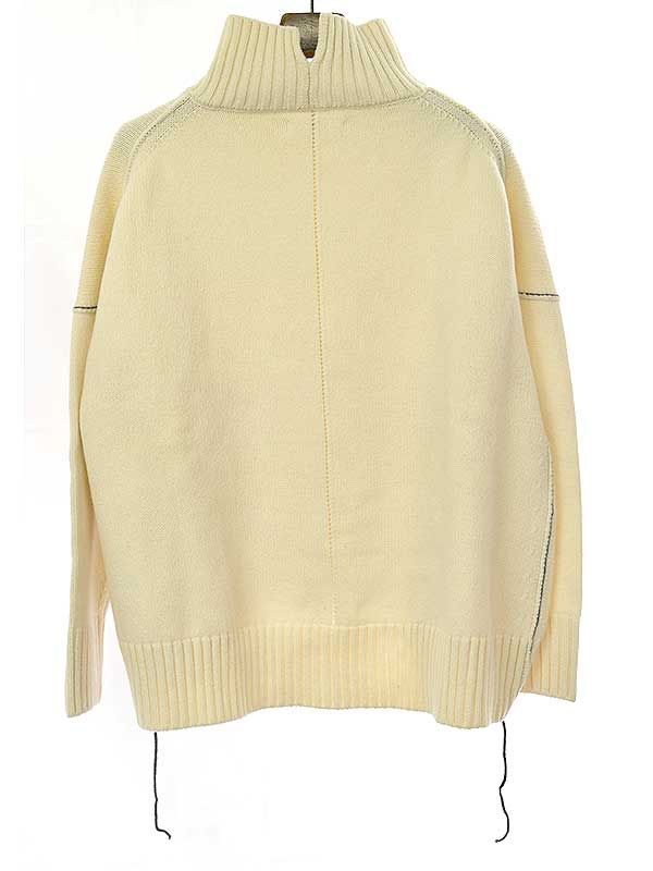 CINOH チノ 18AW Hi-Neck Side Decorated Knit ハイネックサイド