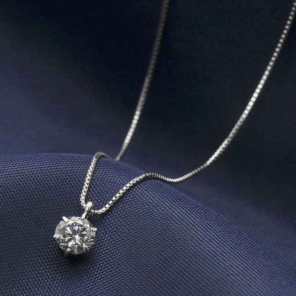 ダイヤモンド ネックレス 一粒 プラチナ Pt900 0.3ct ダイヤ